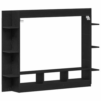 TV Cabinet 152 x 22 x 113 cm Black oak Engineered wood