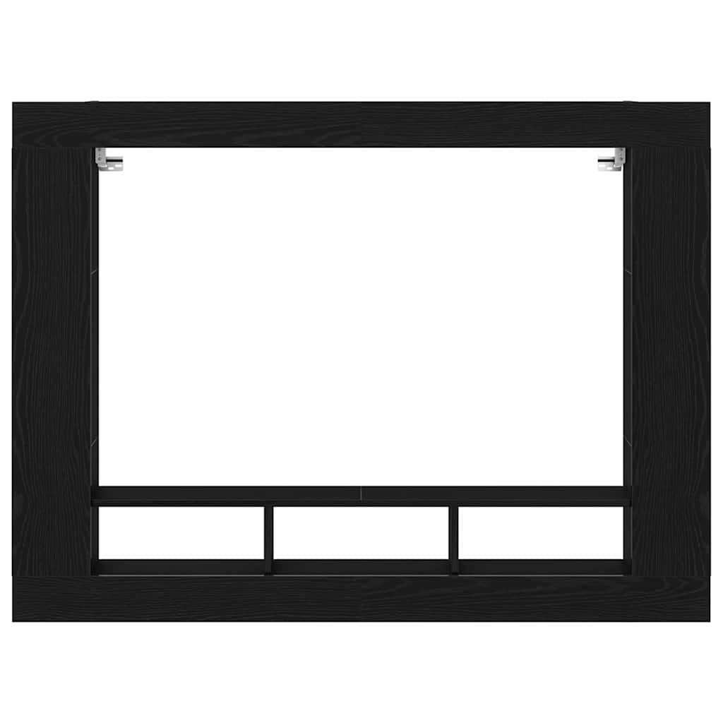 TV Cabinet 152 x 22 x 113 cm Black oak Engineered wood