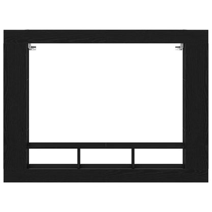 TV Cabinet 152 x 22 x 113 cm Black oak Engineered wood