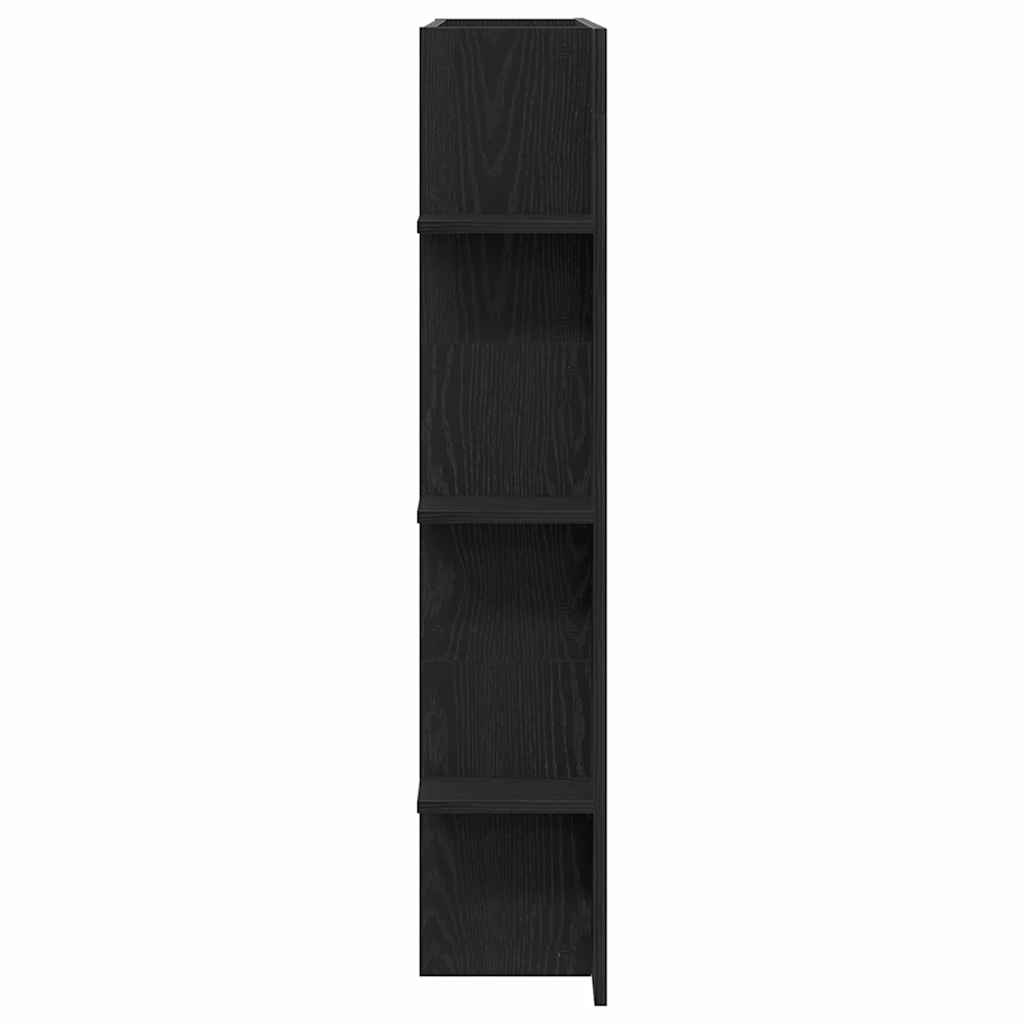 TV Cabinet 152 x 22 x 113 cm Black oak Engineered wood