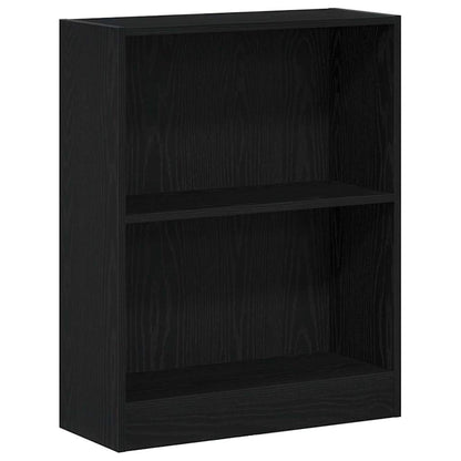 Book Cabinet 60 x 24 x 76 cm Engineered Wood Black Oak