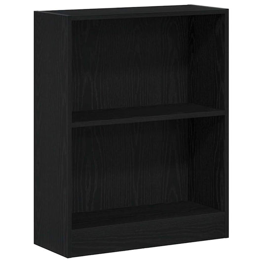 Book Cabinet 60 x 24 x 76 cm Engineered Wood Black Oak