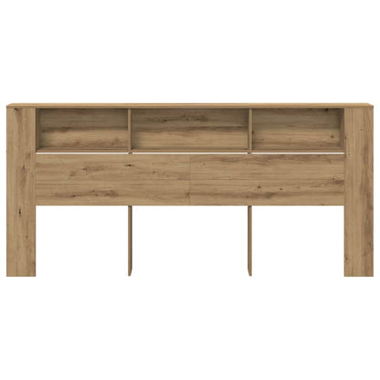Headboard Cabinet with Shelf Artisan Oak 220 x 18.5 x 102.5 cm