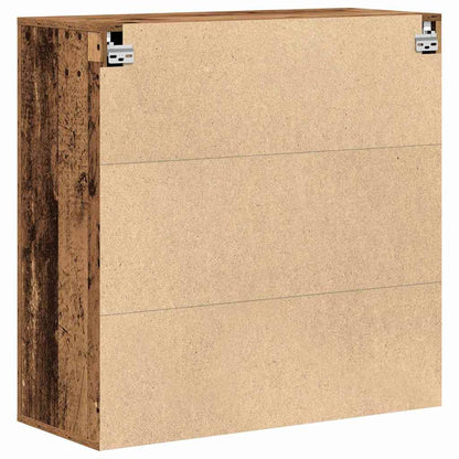 Wall Cabinet with Door Old Wood 80 x 33 x 80 cm Engineered Wood