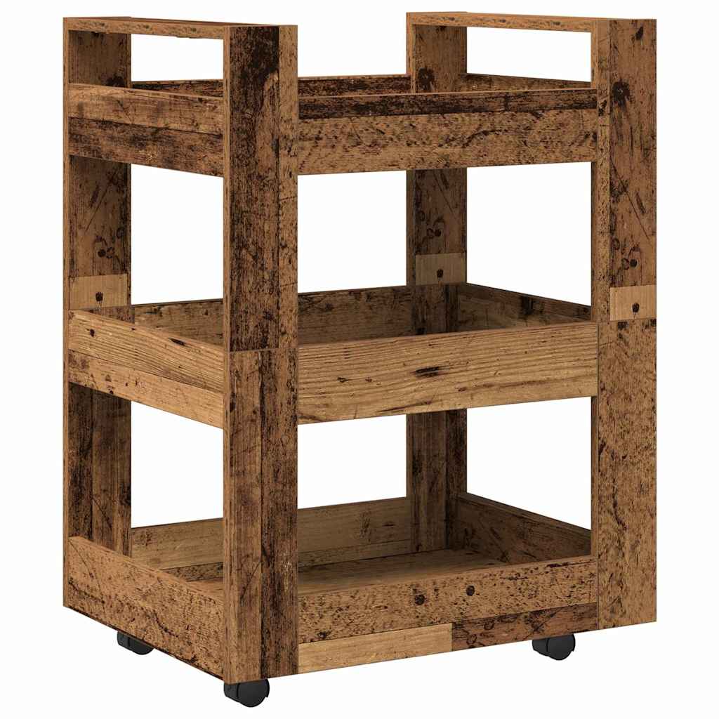 Kitchen Trolley Oak Wood 60 x 45 x 80 cm Engineered Wood
