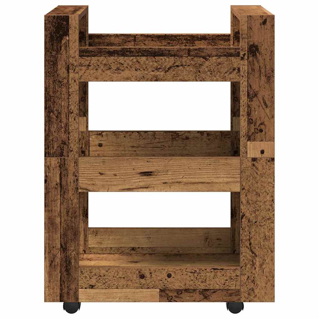 Kitchen Trolley Oak Wood 60 x 45 x 80 cm Engineered Wood