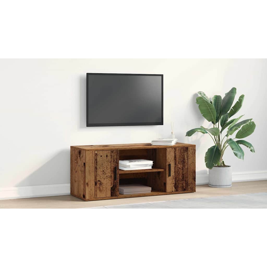 TV Cabinet Old wood 100 x 35 x 40 cm Engineered wood