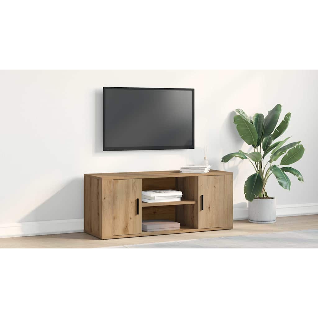 TV Cabinet Artisan oak 100 x 35 x 40 cm Engineered wood
