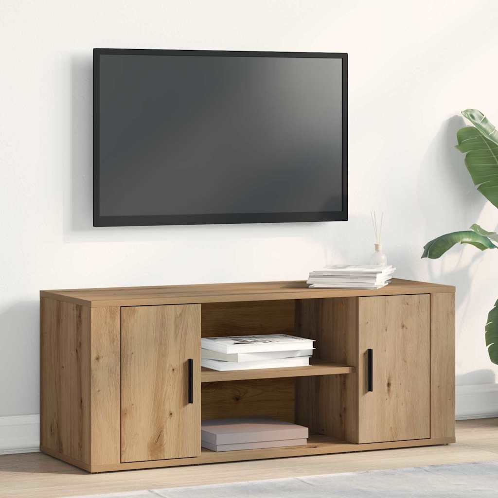 TV Cabinet 100 x 35 x 40 cm Artisan oak Engineered wood