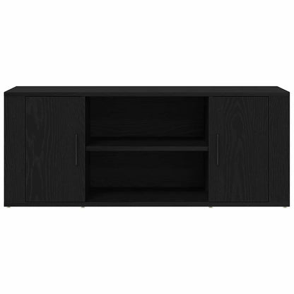 TV Cabinet Black oak 100 x 35 x 40 cm Engineered wood