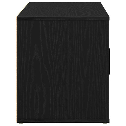 TV Cabinet Black oak 100 x 35 x 40 cm Engineered wood