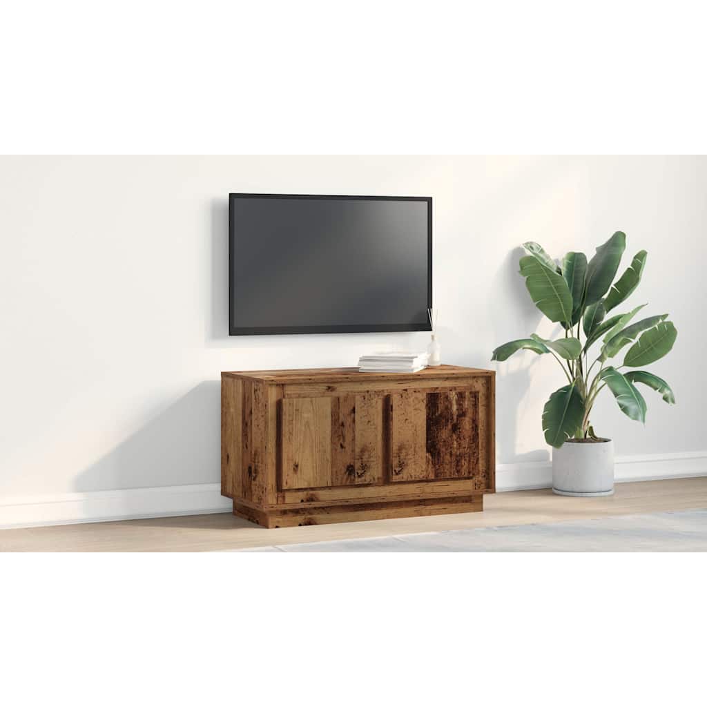 TV Cabinet Old wood 80 x 35 x 45 cm Engineered wood