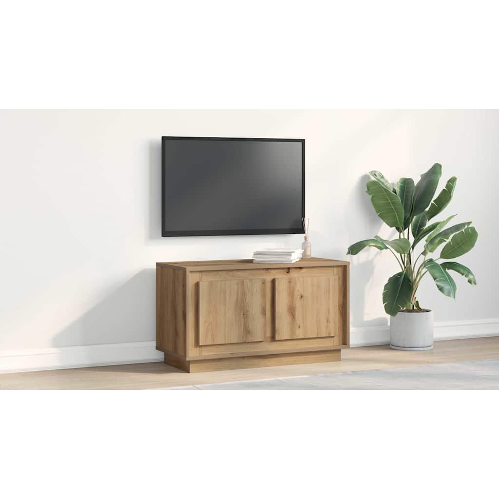 TV Cabinet Artisan oak 80 x 35 x 45 cm Engineered wood