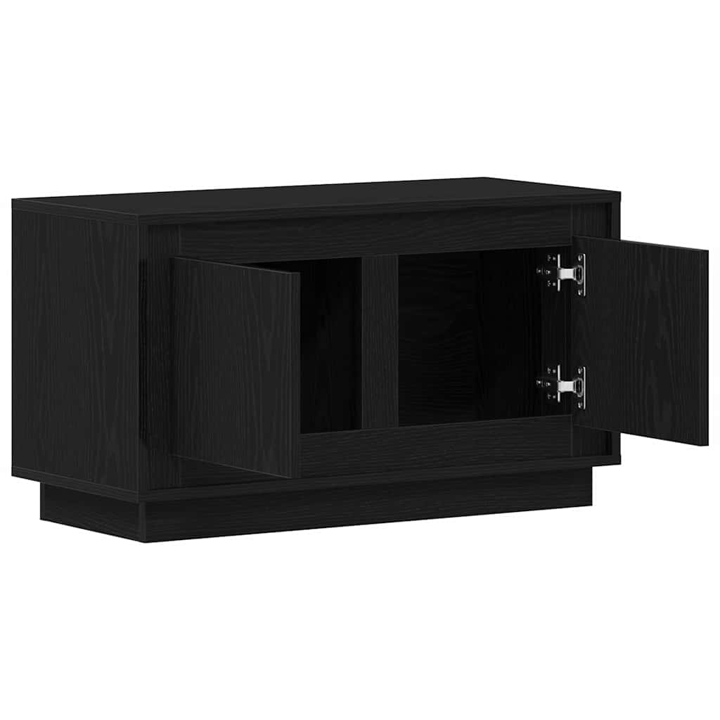 TV Cabinet 80 x 35 x 45 cm Black oak Engineered wood