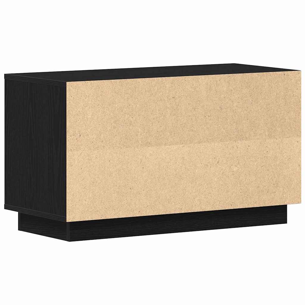 TV Cabinet 80 x 35 x 45 cm Black oak Engineered wood