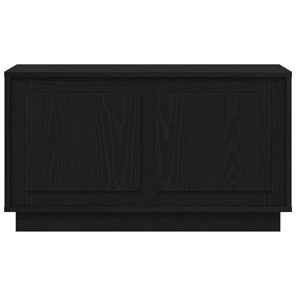 TV Cabinet 80 x 35 x 45 cm Black oak Engineered wood
