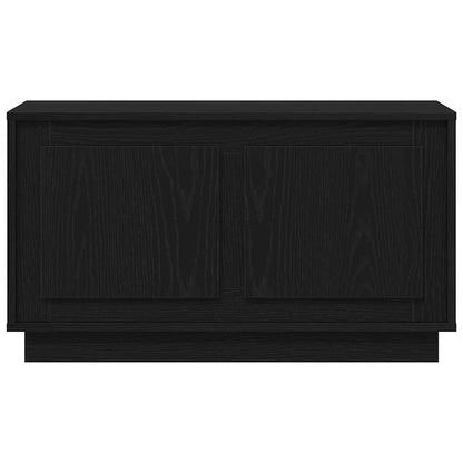 TV Cabinet 80 x 35 x 45 cm Black oak Engineered wood