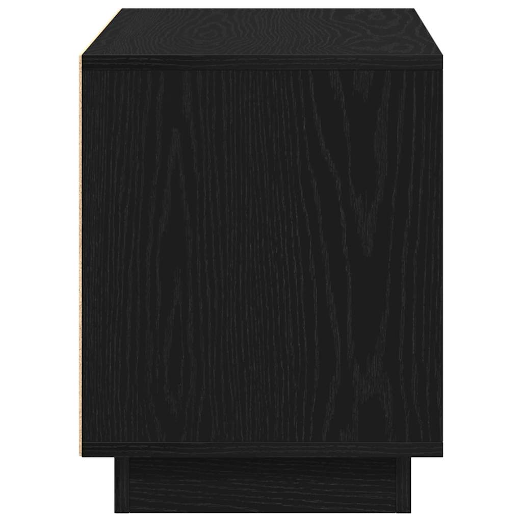 TV Cabinet 80 x 35 x 45 cm Black oak Engineered wood