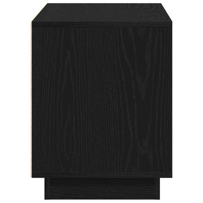 TV Cabinet 80 x 35 x 45 cm Black oak Engineered wood