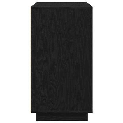Sideboard Black Oak 80 x 40 x 75 cm Engineered Wood