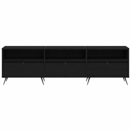 TV Cabinet 150 x 30 x 44.5 cm Black oak Engineered wood