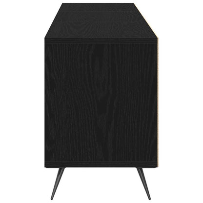 TV Cabinet 150 x 30 x 44.5 cm Black oak Engineered wood