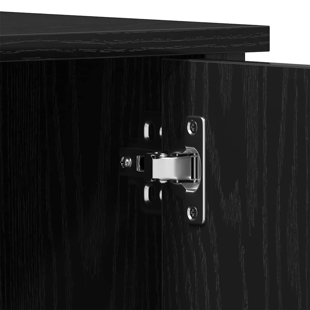 TV Cabinet 100 x 40 x 50 cm Black oak Engineered wood