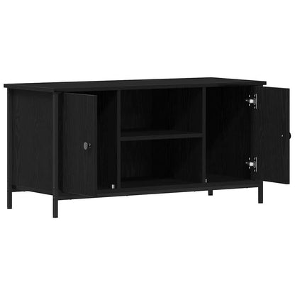 TV Cabinet 100 x 40 x 50 cm Black oak Engineered wood