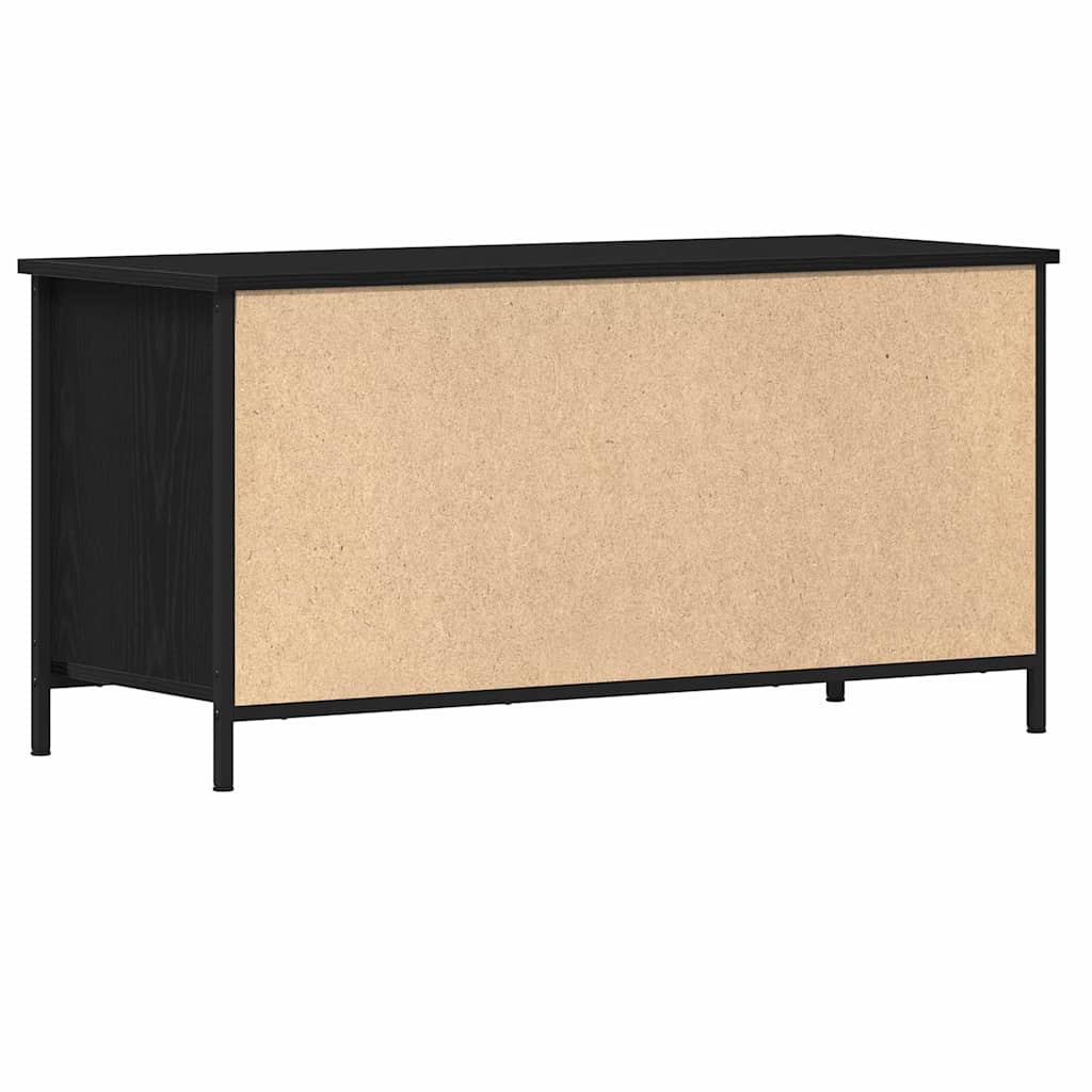 TV Cabinet 100 x 40 x 50 cm Black oak Engineered wood