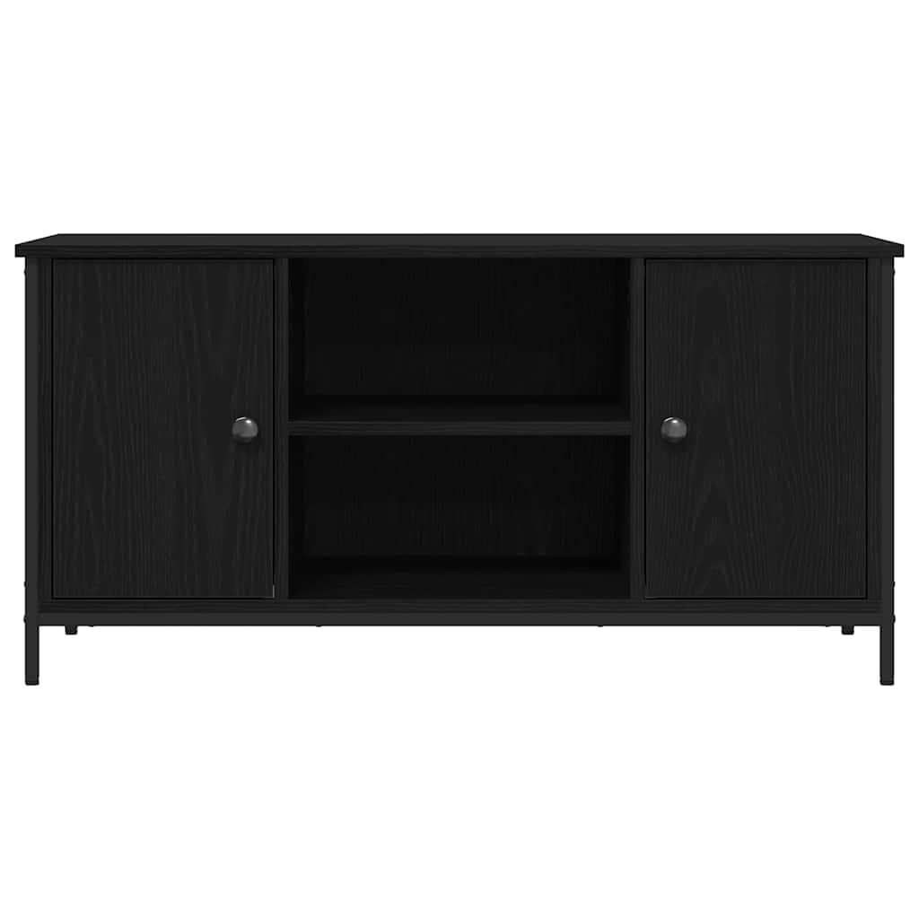 TV Cabinet 100 x 40 x 50 cm Black oak Engineered wood