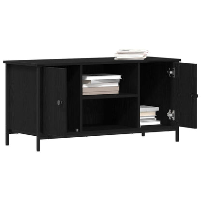 TV Cabinet 100 x 40 x 50 cm Black oak Engineered wood