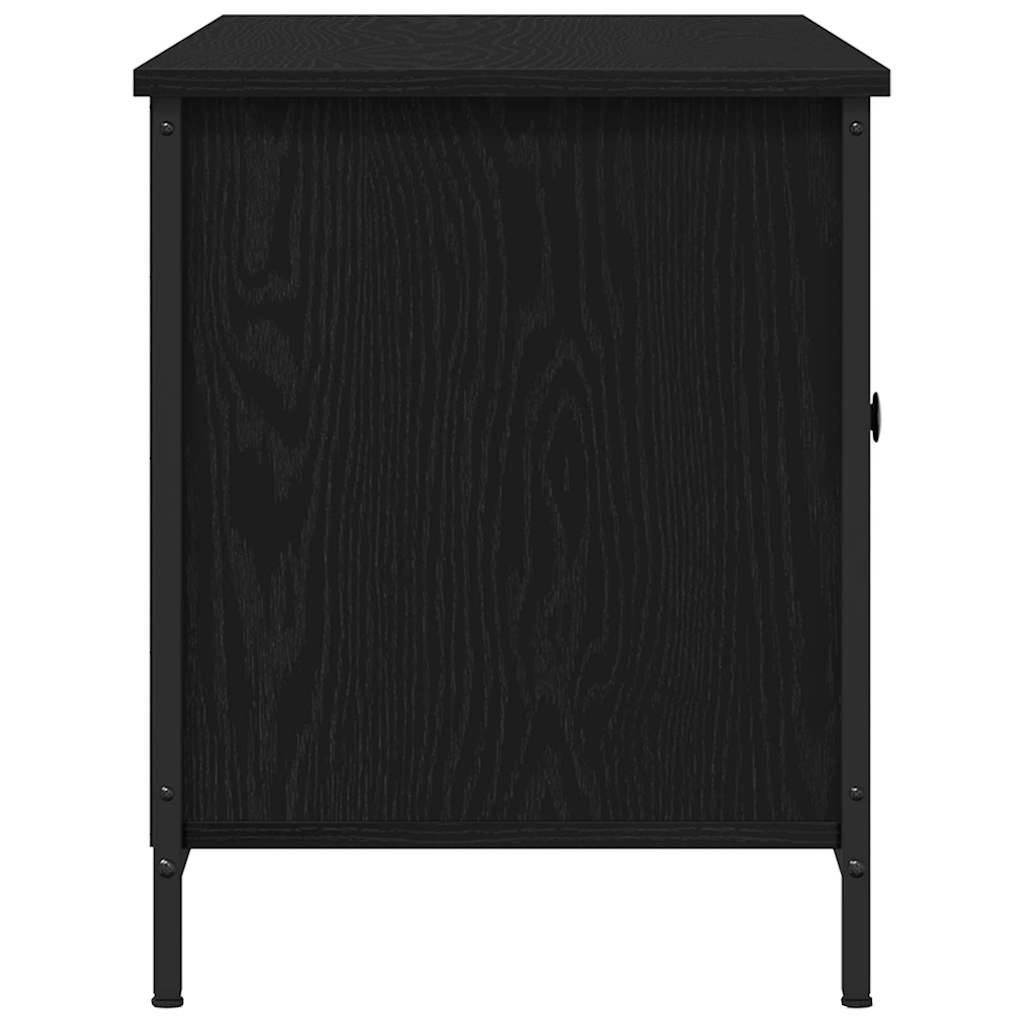 TV Cabinet 100 x 40 x 50 cm Black oak Engineered wood