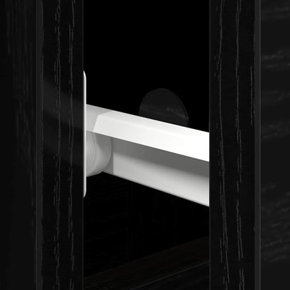 Sideboard Black Oak 101.5 x 35 x 70 cm Engineered Wood