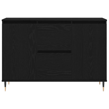 Sideboard Black Oak 101.5 x 35 x 70 cm Engineered Wood