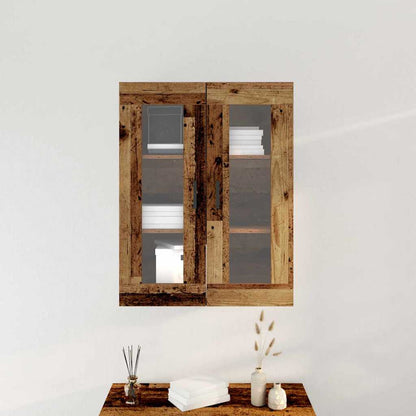 Wall Cabinet Old Wood 69.5 x 34 x 90 cm Engineered Wood