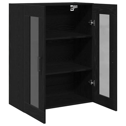 Wall Cabinet Black Oak 69.5 x 34 x 90 cm Engineered Wood