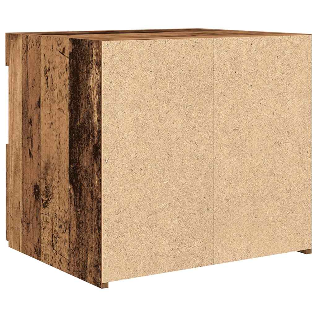 Bedside Cabinet 2 pcs Old Wood 50 x 40 x 45 cm Engineered Wood
