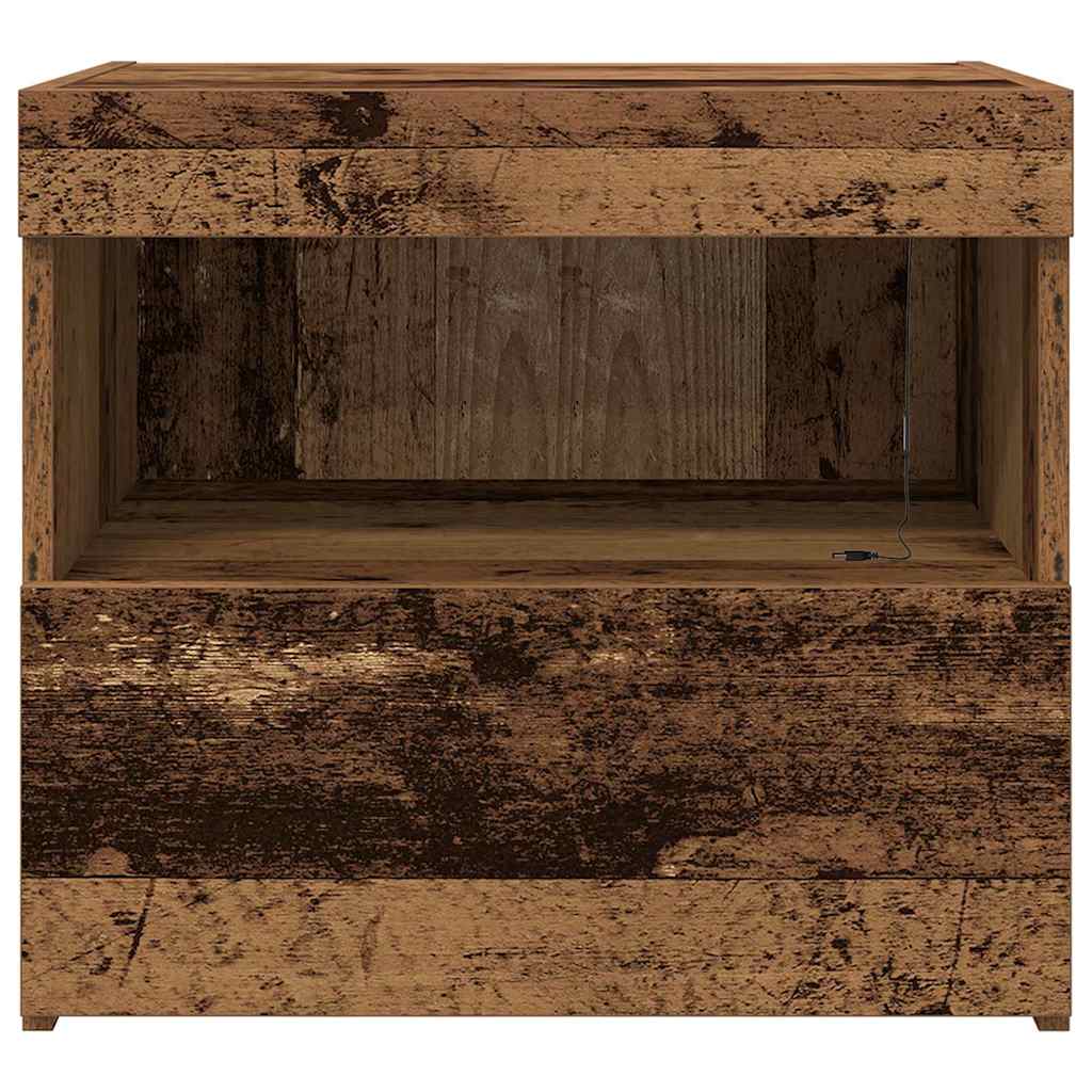 Bedside Cabinet 2 pcs Old Wood 50 x 40 x 45 cm Engineered Wood