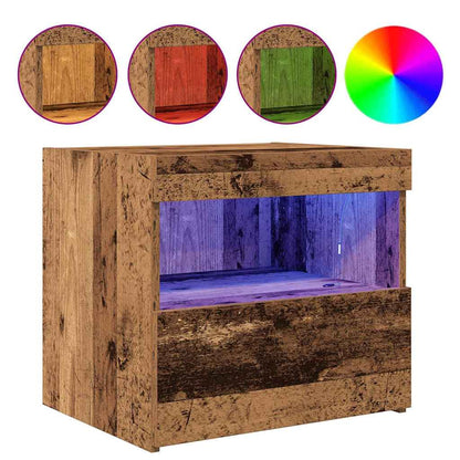 Bedside Cabinet 2 pcs Old Wood 50 x 40 x 45 cm Engineered Wood