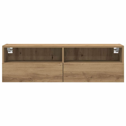 TV Wall Cabinet Artisan oak 100 x 30 x 30 cm Engineered Wood
