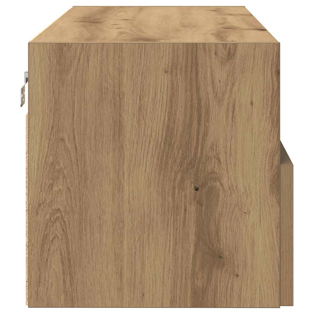 TV Wall Cabinet Artisan oak 100 x 30 x 30 cm Engineered Wood