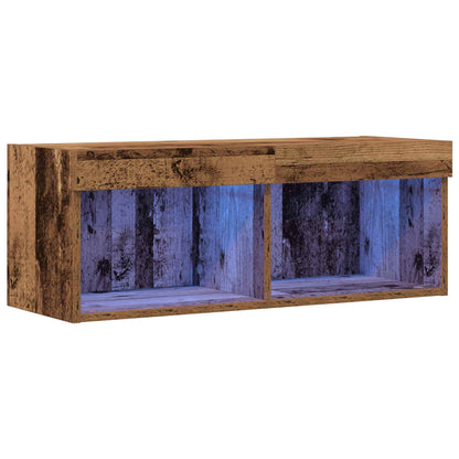 TV Cabinet Set Old wood 80 x 30 x 30 cm Engineered Wood