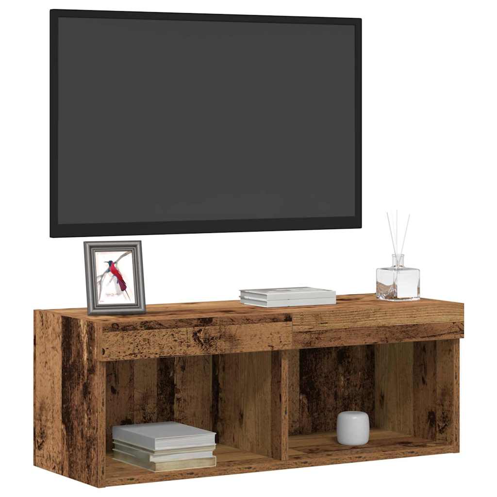 TV Cabinet Set Old wood 80 x 30 x 30 cm Engineered Wood