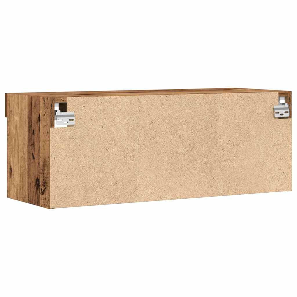TV Cabinet Set 2 pcs Old wood 80 x 30 x 30 cm Engineered Wood