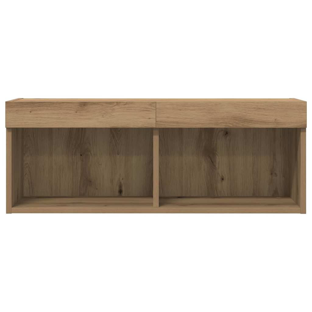 TV Cabinet Set Artisan oak 80 x 30 x 30 cm Engineered Wood