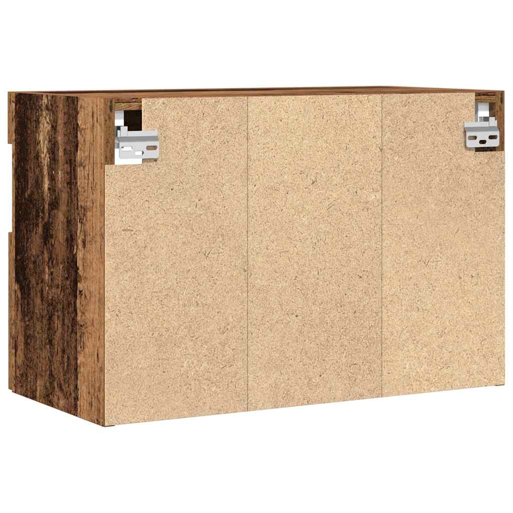 TV Wall Cabinet 2 pcs Old wood 60 x 30 x 40 cm Engineered Wood