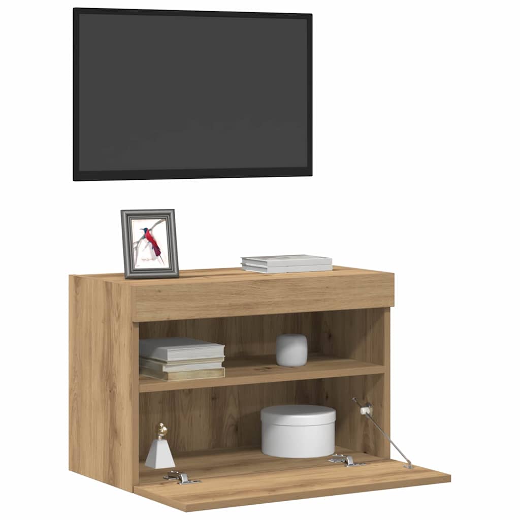 TV Wall Cabinet Artisan oak 60 x 30 x 40 cm Engineered Wood