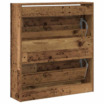 Shoe Cabinet Old Wood 80 x 21 x 87.5 cm Engineered Wood