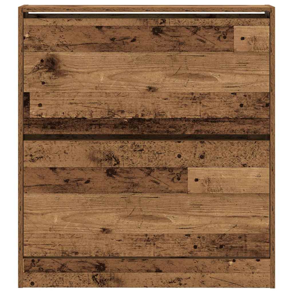 Shoe Cabinet Old Wood 80 x 21 x 87.5 cm Engineered Wood