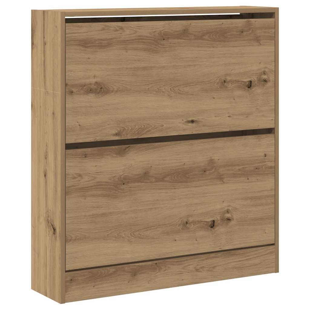 Shoe Cabinet 80 x 21 x 87.5 cm Engineered Wood Smoked Oak